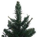 vidaXL Osvetlený umelý vianočný stromček+stojan, zelený 60 cm, PVC