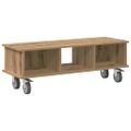 vidaXL TV stolík 100 x 35 x 35 cm Remeselný dub Kompozitné drevo