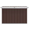 vidaXL Záhradný úložný box hnedý 109x67x65 cm