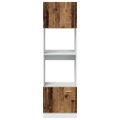 vidaXL Skrinka na mikrovlnku “Lyon” Old Wood 60x57x207 cm