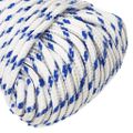 vidaXL Lodné lano biele 5 mm 250 m polypropylén