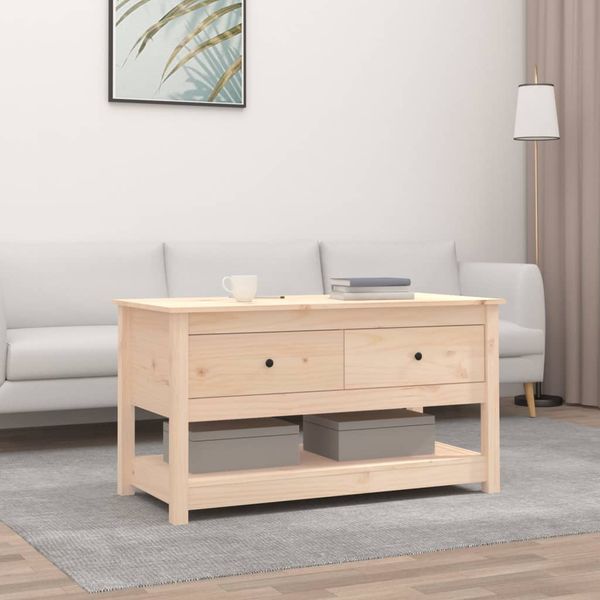 vidaXL Konferenčný stolík 102x49x55 cm borovicový masív