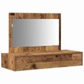 vidaXL Toaletný stolík Hnedá 100 x 40 x 70 cm Kompozitné drevo