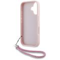 Puzdro Karl Lagerfeld HC Quilted PU Initial Logo & Chain Strap pre iPhone 16 ružové