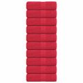 vidaXL Uteráky pre hostí FROGN 10 ks červené 30x50 cm 360 g/m²