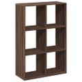 vidaXL Rozdeľovacia knižnica hnedý dub 69,5x29x103,5 cm kompozit.drevo