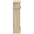 vidaXL Rám krbu Dub sonoma 102 x 26 x 100 cm Kompozitné drevo