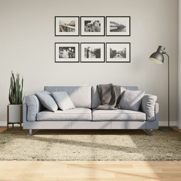 vidaXL Shaggy koberec PAMPLONA, vysoký vlas, moderný, zlatý 160x230 cm