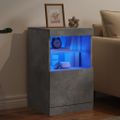 vidaXL Komoda s LED svetlami betónovo sivá 41x37x67 cm