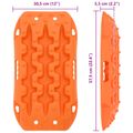 vidaXL Záchranná doska 2 ks Oranžová 57,5x30,5x5,5 cm Reinforced Nylon