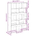 vidaXL Deliaca stena betónová sivá 100x33x156,5 cm kompozitné drevo
