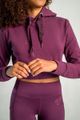 Dámska mikina Essential Cropped Hoodie Plum - STRIX, veľkosť XS, veľkosť oblečenia XS