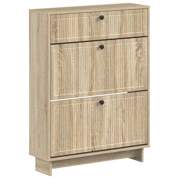 vidaXL Skriňa na topánky EDE 78 x 24 x 103 cm Kompozitné drevo