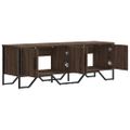 vidaXL TV stolík hnedý dub 122x34x41 cm kompozitné drevo