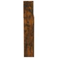 vidaXL Čelo postele so skrinkou dymový dub 200x19x103,5 cm