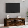 vidaXL TV skrinky 2 ks s LED, tmavý dub 60x35x40 cm
