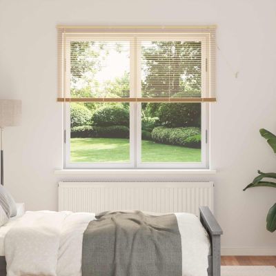 vidaXL Žalúzia Svetlohnedá s Vzorom 150 x 160 cm 25 mm PVC