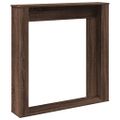 vidaXL Obloženie krbu hnedý dub 100x20x100 cm kompozitné drevo