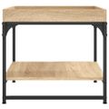 vidaXL Konferenčný stolík dub sonoma 49,5x49,5x45 cm kompozitné drevo