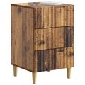 vidaXL Nočný stolík Staré drevo 43 x 41 x 66,5 cm Kompozitné drevo