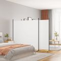vidaXL 3-panelový paraván biely 525x180 cm látkový