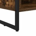 vidaXL TV skrinka 100 x 36 x 49,5 cm Dymová dub Kompozitné drevo
