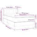vidaXL Boxspring posteľ s matracom kapučínová 90x190 cm umelá koža