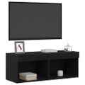 vidaXL Zostava TV skriniek 80 x 30 x 30 cm Čierny dub Kompozitné drevo