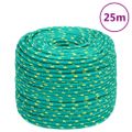 vidaXL Lodné lano zelené 6 mm 25 m polypropylén