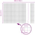 vidaXL Zvarený drôtený plot 5000 x 50 cm Strieborná