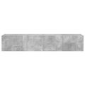vidaXL TV nástenné skrinky s LED svetlami 2 ks betón. sivé 80x35x31 cm