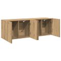 vidaXL TV skrinky nástenné 2 ks dub artisan 80x30x41 cm