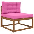 vidaXL Vankúš na vonkajšiu pohovku Polyester Ružová 80 x 80 cm