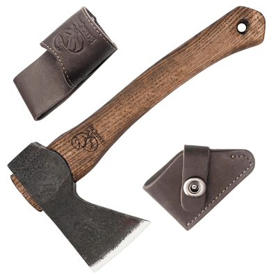 AX1 Beavercraft Small Carving Hatchet with Leather Sheath