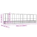 vidaXL Voliéra s nadstavcom strieborná 834,5x107x212 cm oceľ