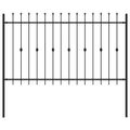 vidaXL Hrotová brána ASTEN 200 x 166 cm Čierna