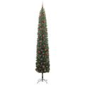 vidaXL Umelý vianočný stromček Zelená 270 cm PVC, oceľ a plast