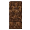 vidaXL Komoda dymový dub 91x29,5x65 cm spracované drevo