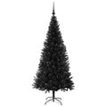 vidaXL Vianočný stromček Čierna 180 cm PVC