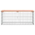 vidaXL Záhradná lavica gabiónový dizajn 103x44x42 cm masívny douglas