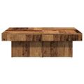 vidaXL Konferenčný stolík staré drevo 90x90x28 cm kompozitné drevo