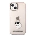 Puzdro Karl Lagerfeld pre iPhone 14 6,1" KLHCP14SHNCHTCP ružové tvrdé puzdro Ikonik Choupette
