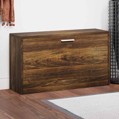 vidaXL Lavica na topánky dymový dub 80x24x45 cm spracované drevo