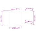 vidaXL LP úložný box Old Wood 69,5x34x36 cm Engineered Wood