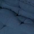 vidaXL Vankúš na paletový gauč 2 ks Látka Indigo 120 x 80 x 38 cm
