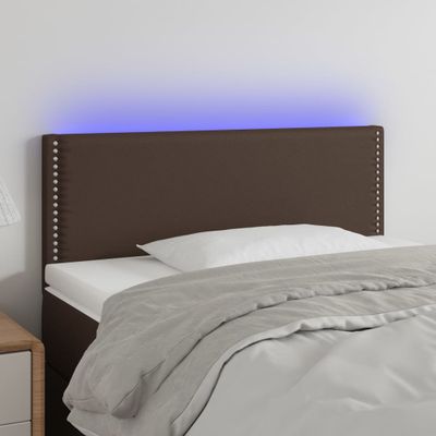 VidaXL Čelo postele hnedé 100x5x78/88 cm umelá koža