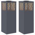 vidaXL Solárne LED svetlo na chodník 2 ks Teplá biela 18 x 18 x 50 cm