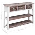 vidaXL Komoda starožitná hnedá 108x30x76 cm masívne drevo paulownia