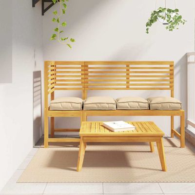 vidaXL Podložka 4 pcs Béžová 40 x 40 x 8 cm Oxfordská látka