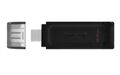 Kingston pendrive 64GB USB-C DT70 čierny